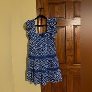 Lilly Pulitzer Morrie Ruffle Sleeve Eyelet Dress size 12 EUC